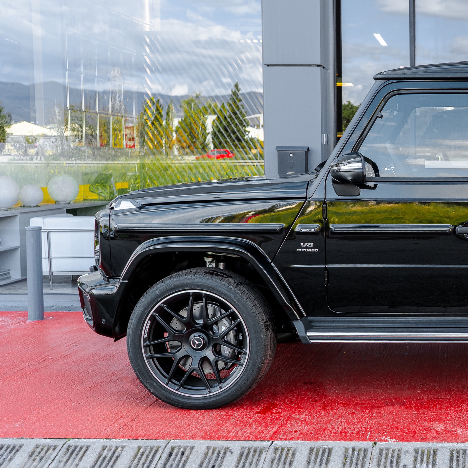 Parte frontal lateral Mercedes G63 facelift 2025