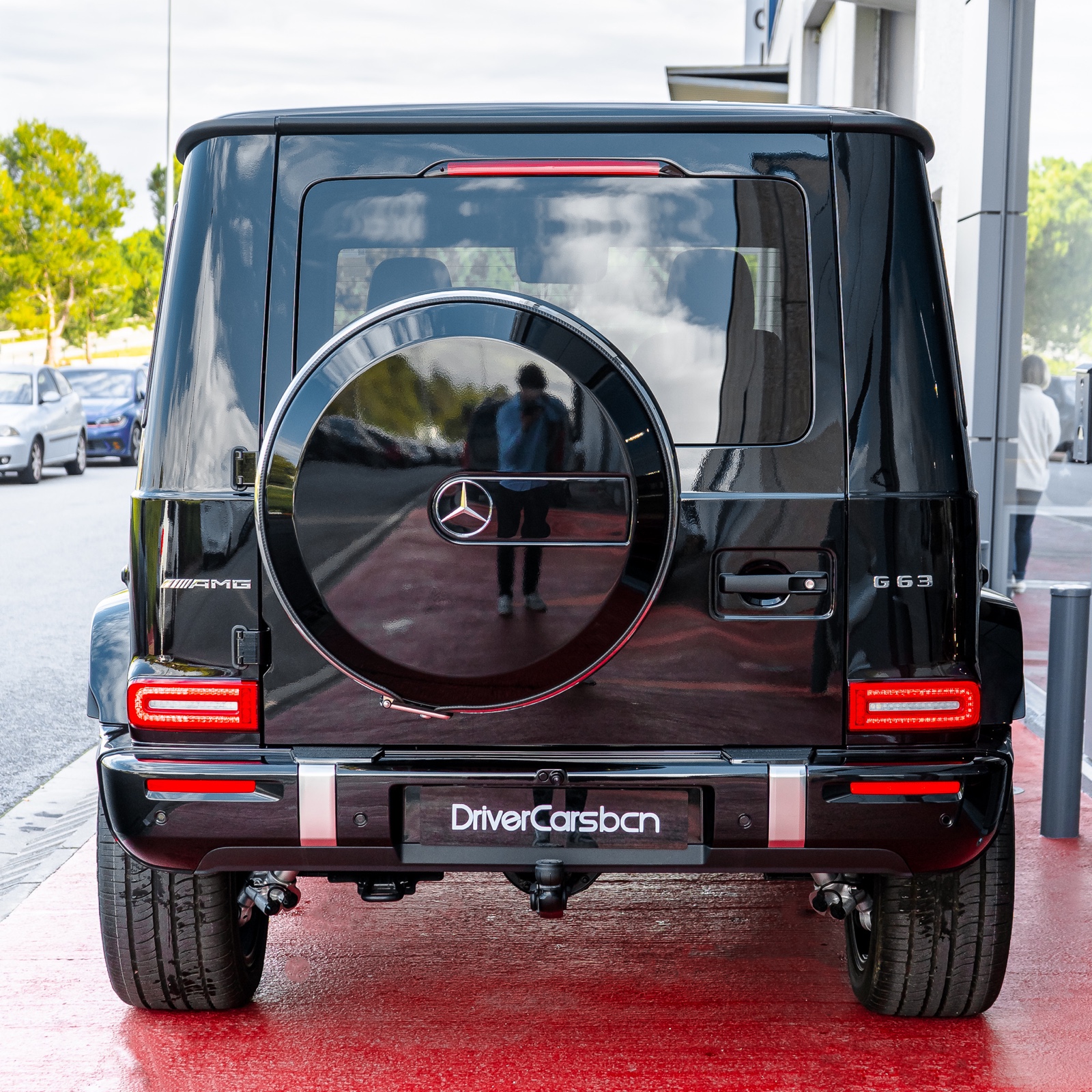 Vista exterior trasera Mercedes G63 facelift 2025